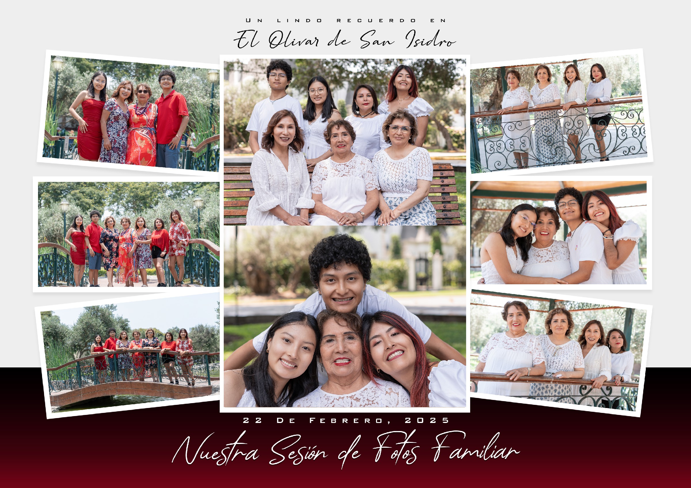 Sesión Fotografica Familiar en Olivar de San Isidro Lima