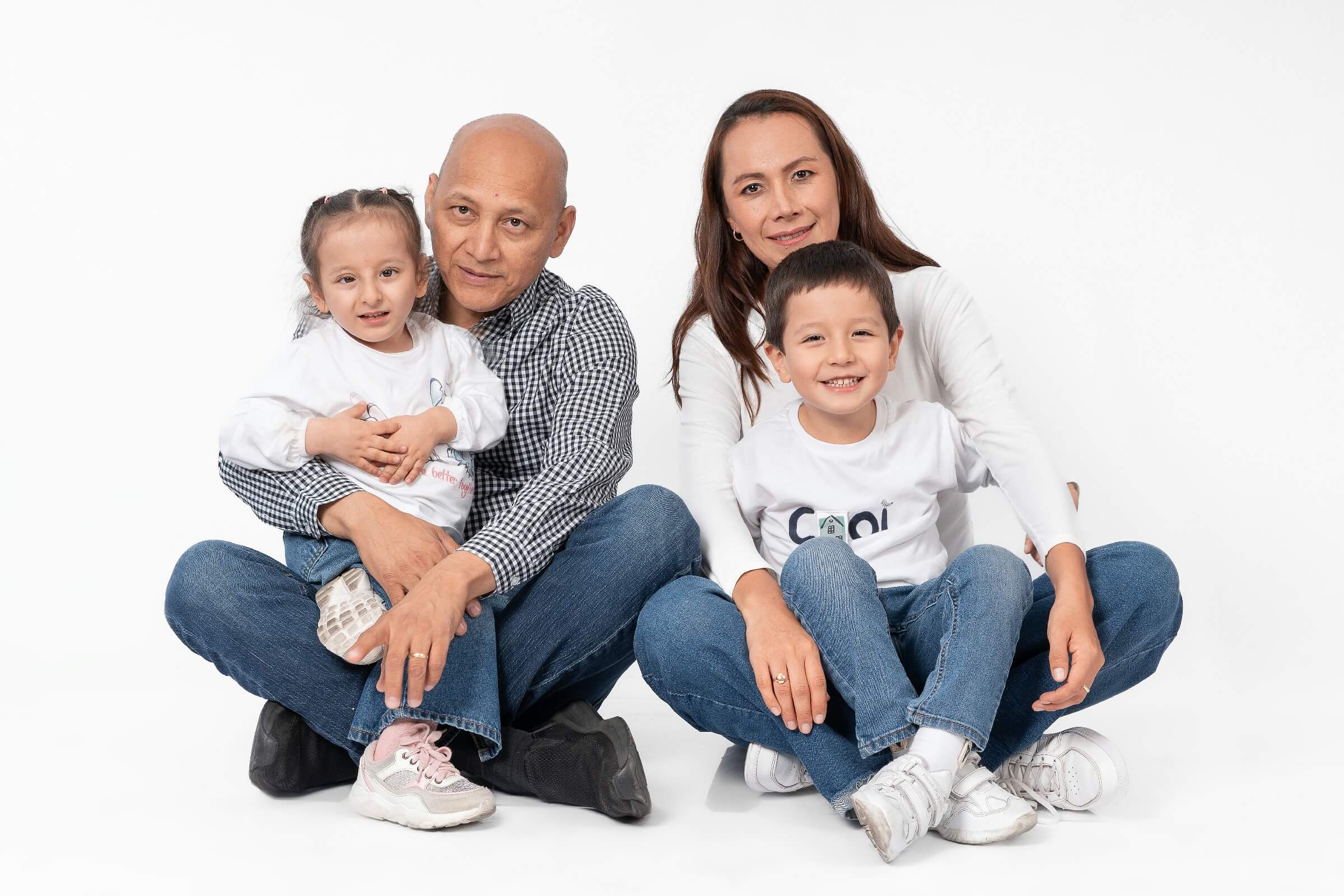 Sesión de Fotos Familiar en Estudio en Lima Miraflores