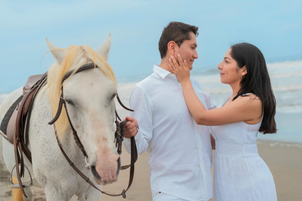 Sesión de Fotos para Parejas con Caballos M&B