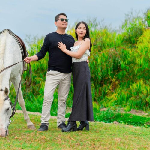 Sesión de Fotos para Parejas con Caballos M&B