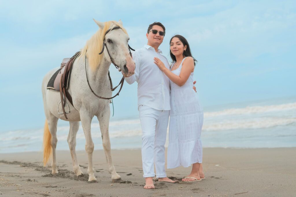 Sesión de Fotos para Parejas con Caballos M&B