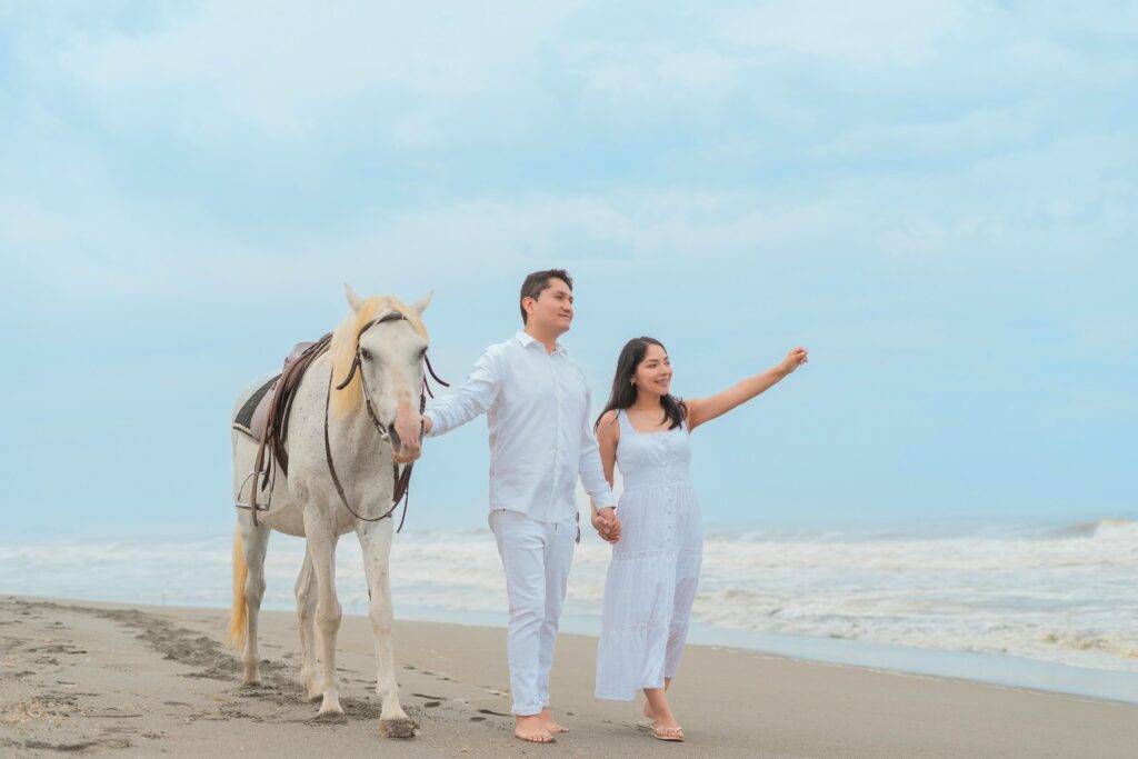 Sesión de Fotos para Parejas con Caballos M&B