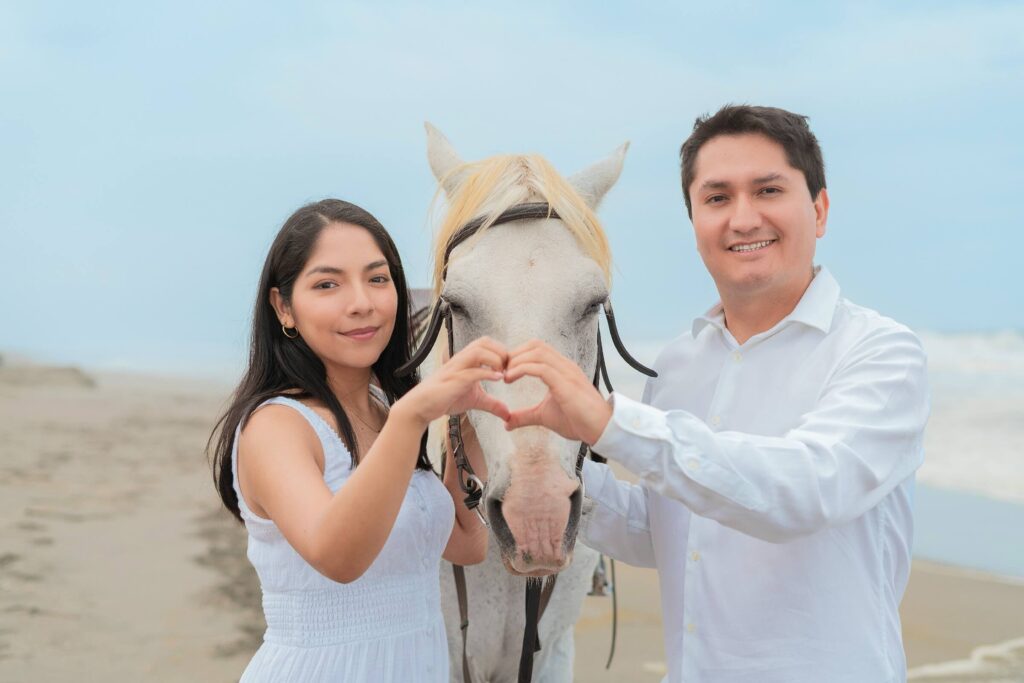 Sesión de Fotos para Parejas con Caballos M&B