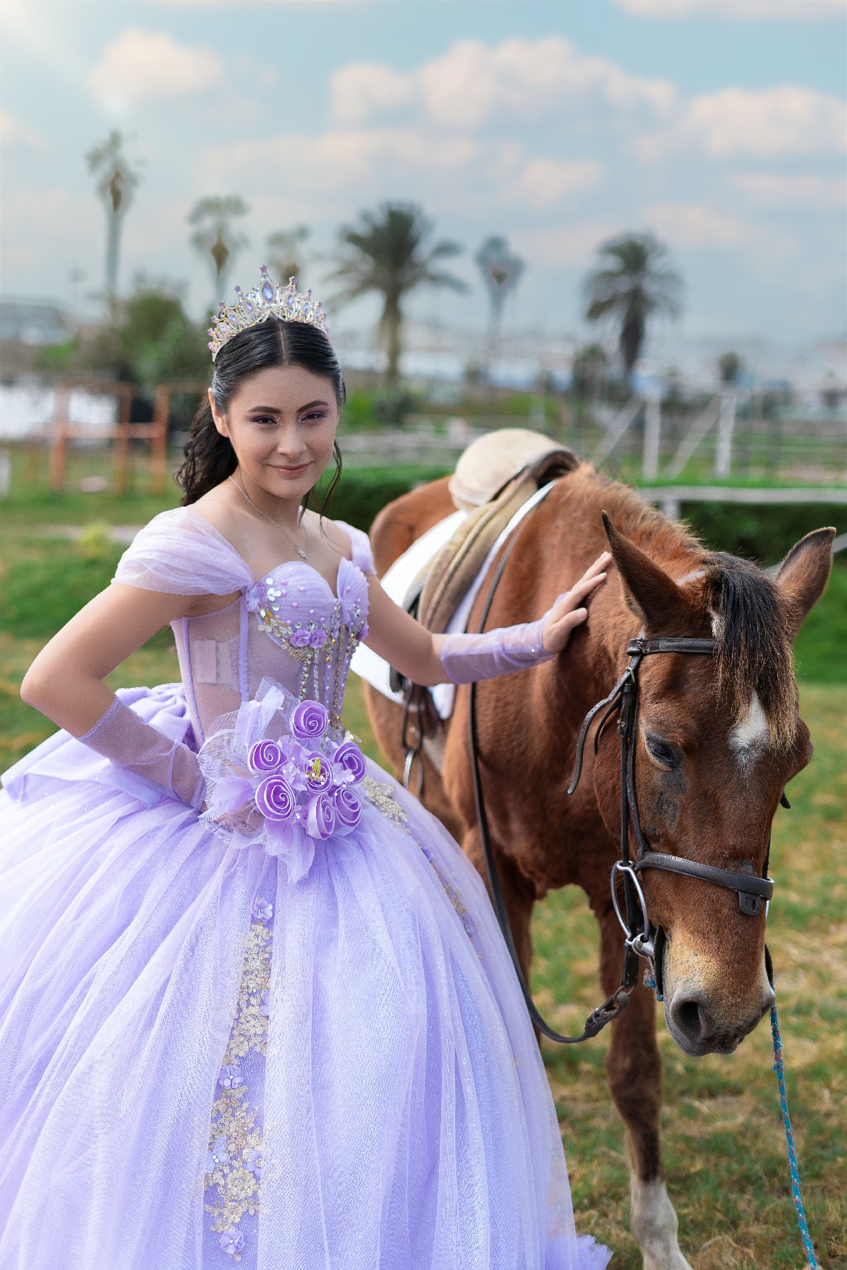 Daniela en su sesión con Caballos en Rancho El Rodeo Daniela en su sesión con Caballos en Rancho El Rodeo